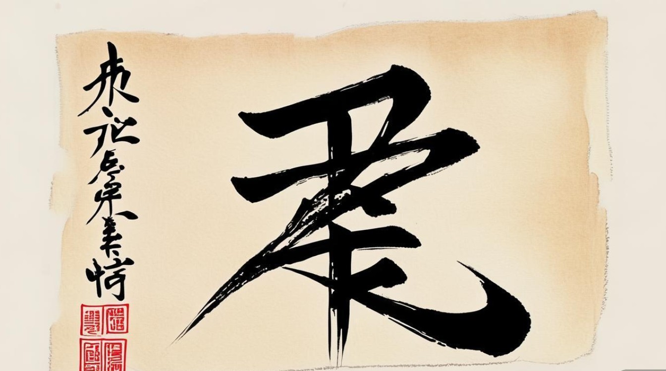 吉字书法图片