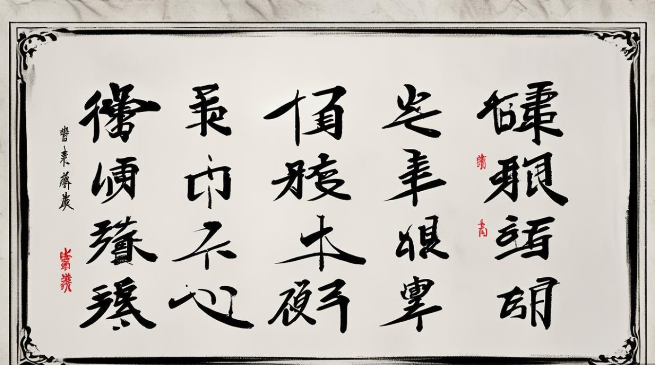 随字书法图片