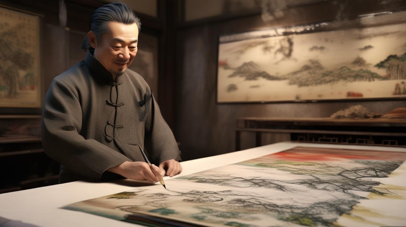 井红书画家