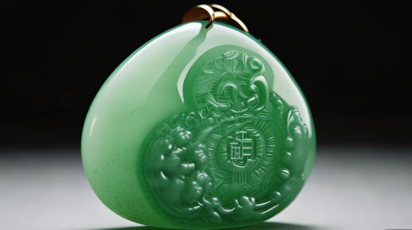 细糯种翡翠吊坠