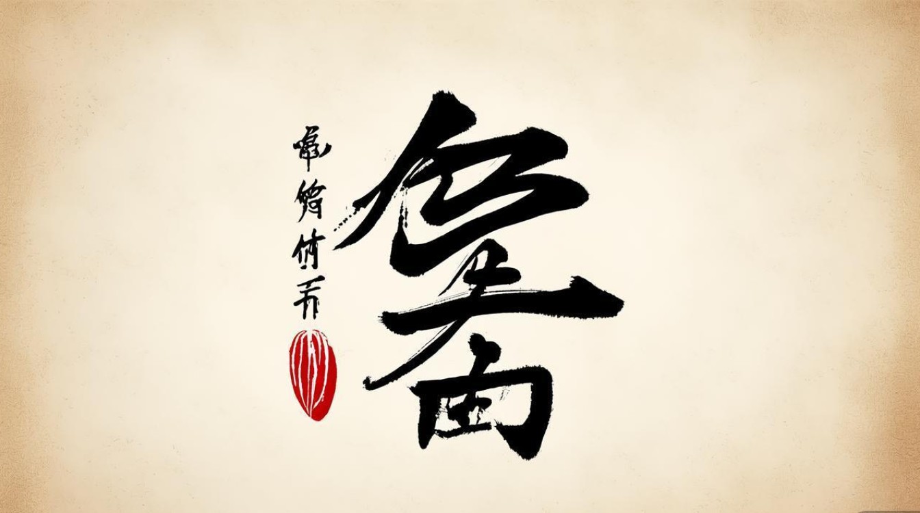 闯字的书法