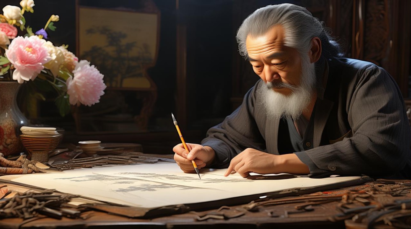 启龙书画家