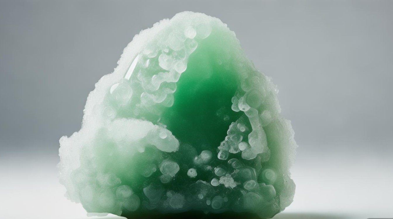 翡翠冰种雪花棉图片