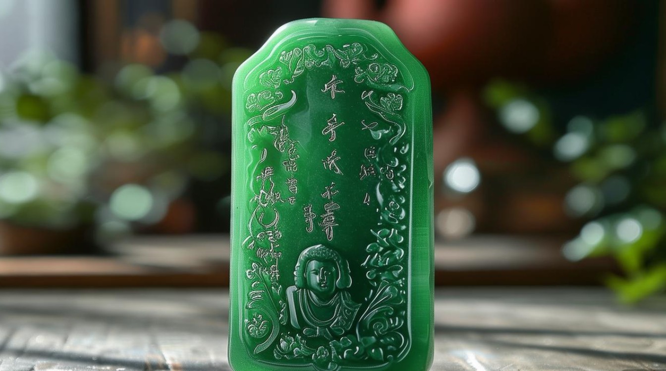 人生如意翡翠把件
