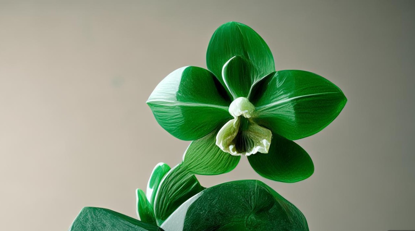 翡翠中的兰花翠