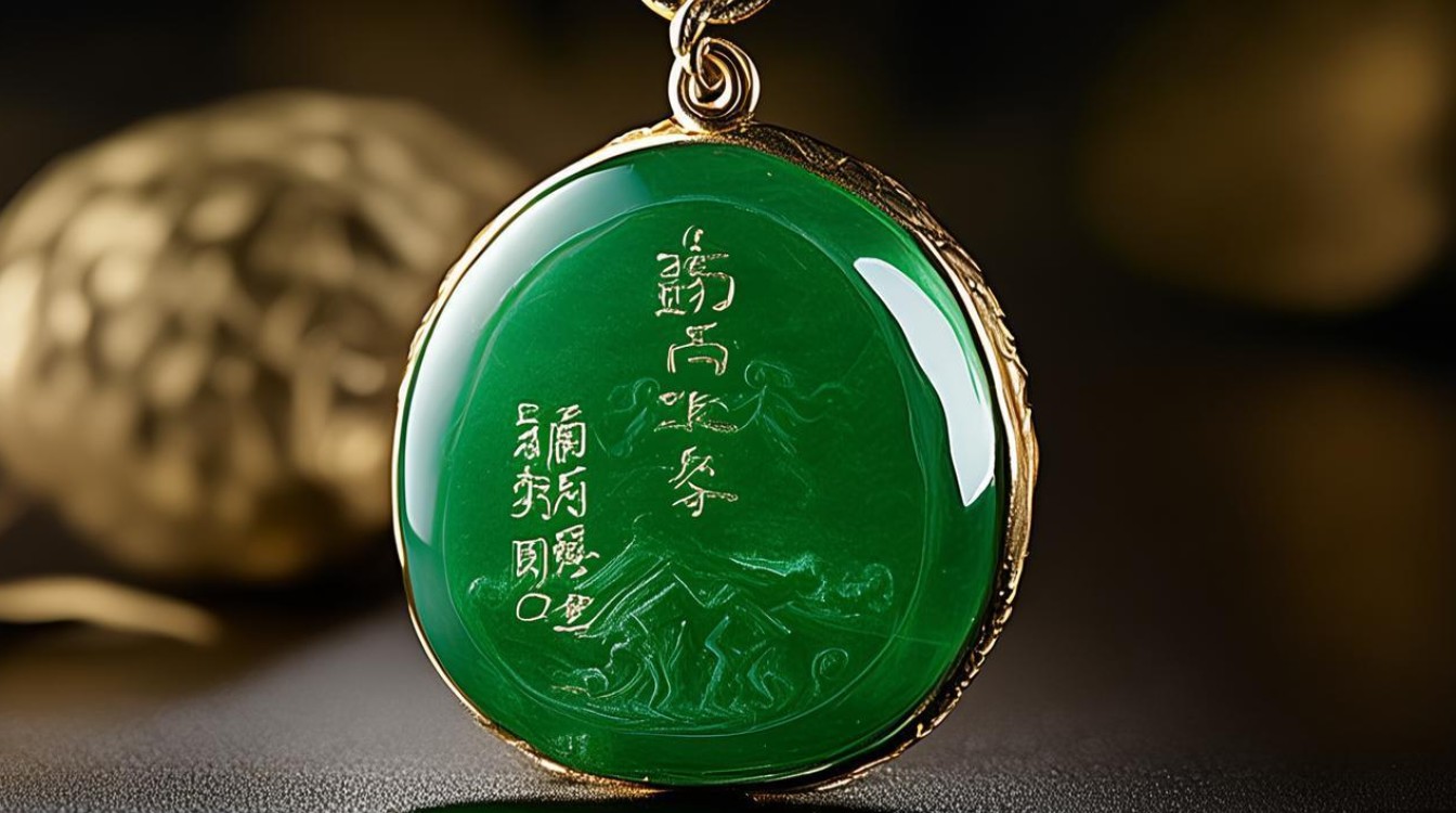 翡翠玉吊坠图