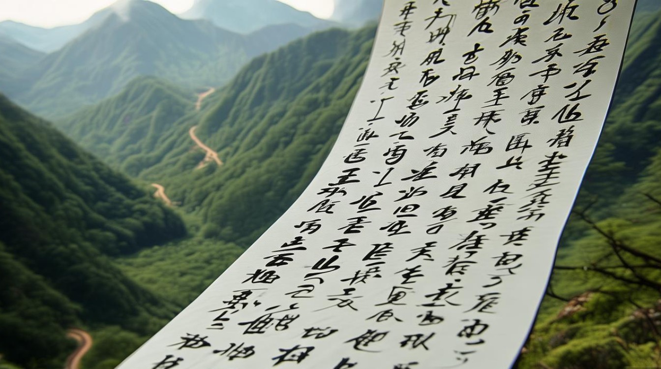 山林书法作品