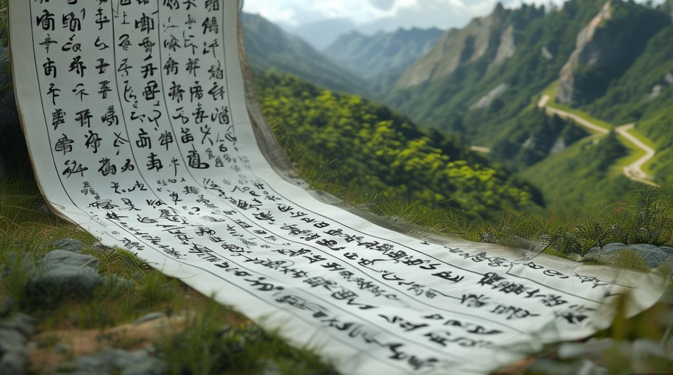 山林书法作品