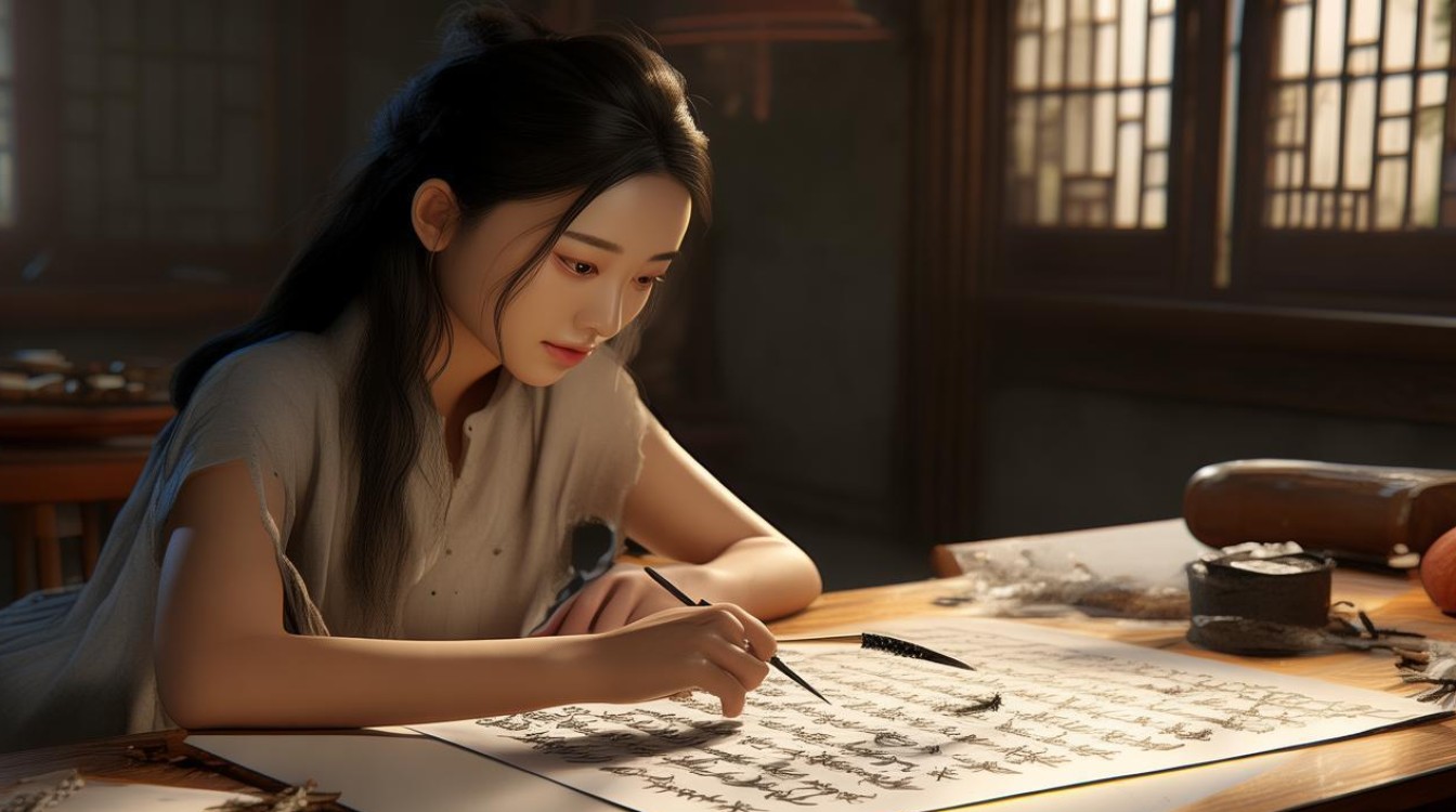 徐静蕾学书法