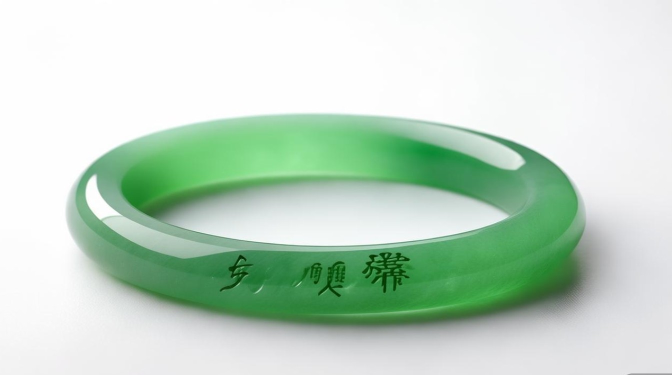 翡翠a货手镯 豆种
