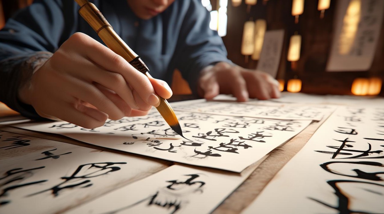 余姚学书法