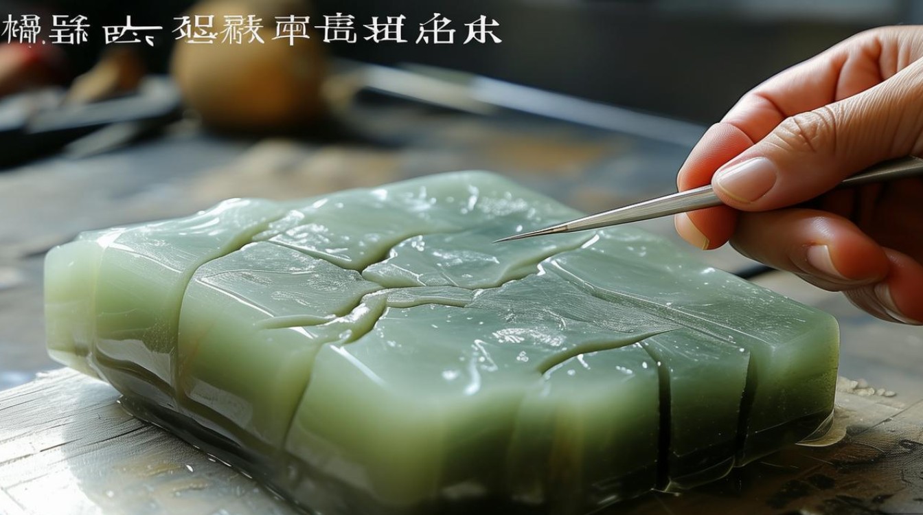 翡翠原石裂处理