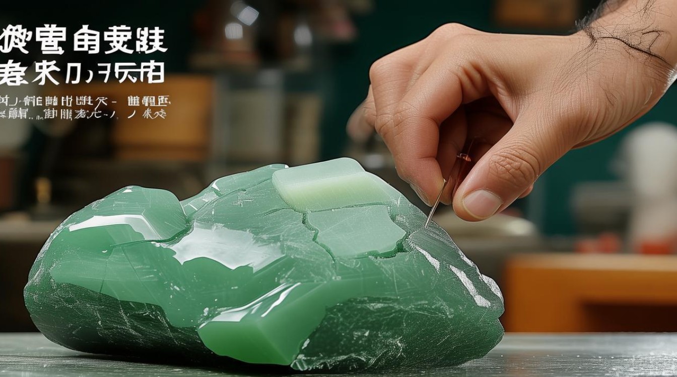 翡翠原石裂处理