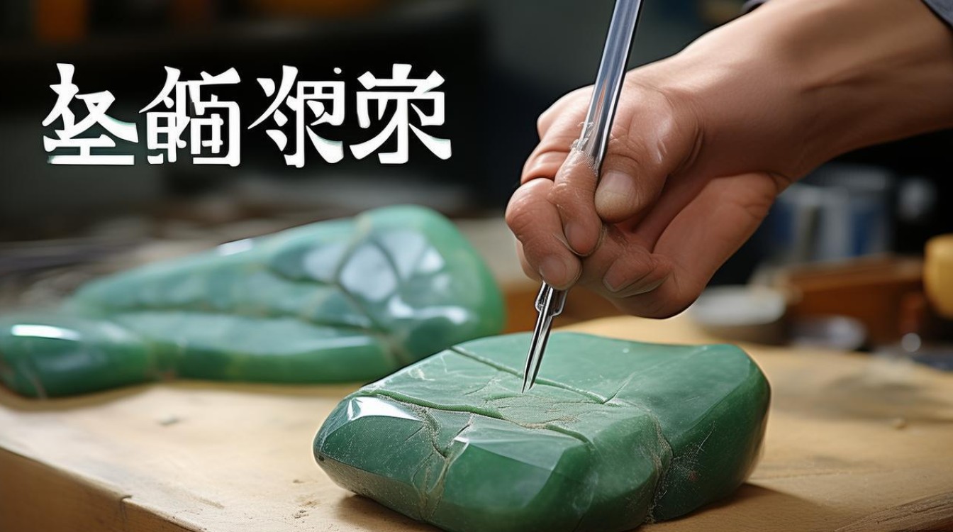 翡翠原石裂处理