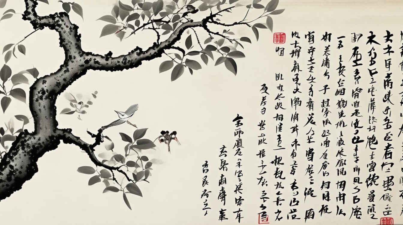 花鸟体书法