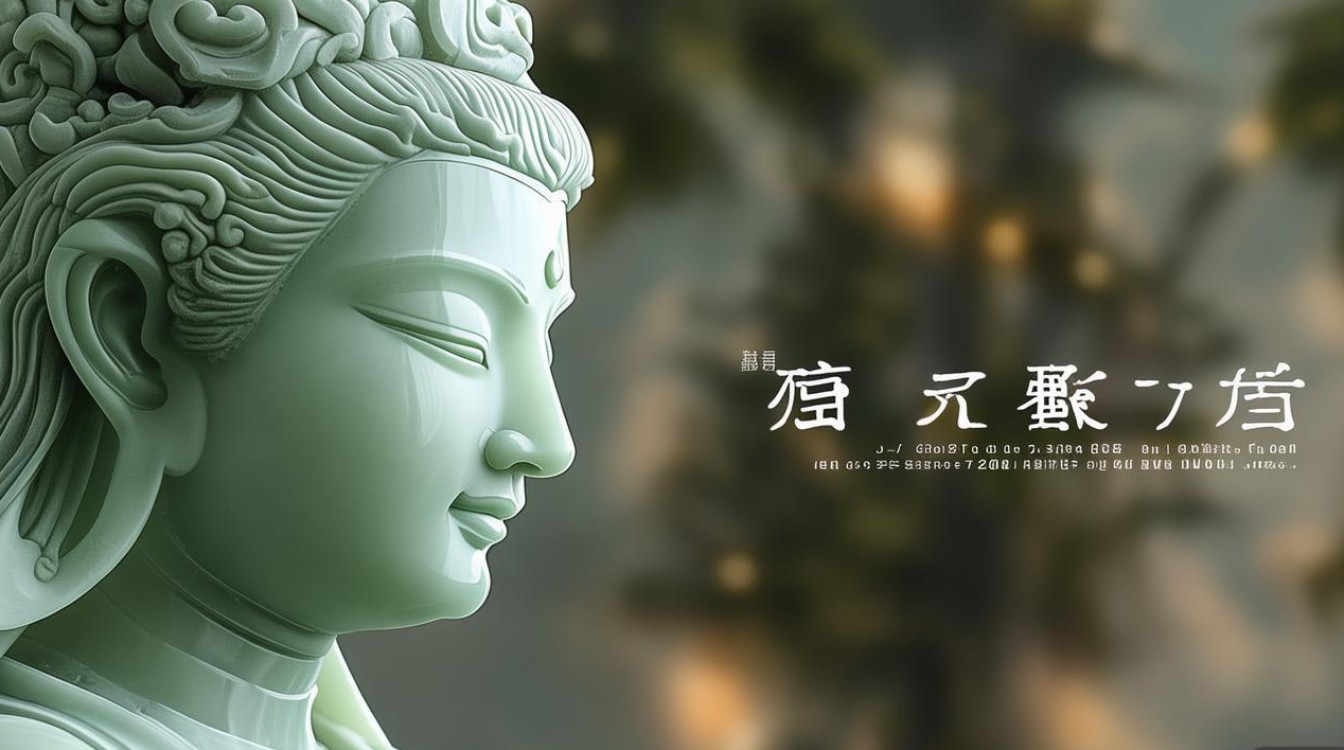 翡翠观音侧脸图片