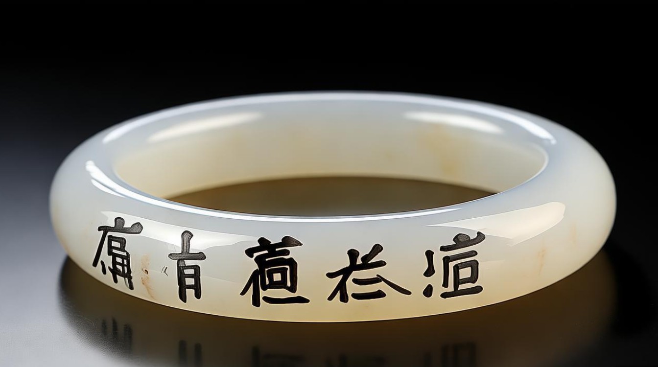 白地糯种翡翠手镯