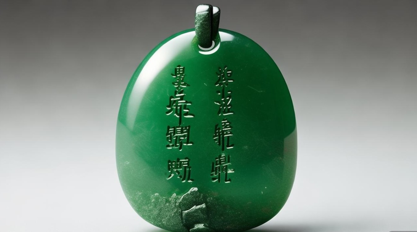 翡翠带皮挂件图片