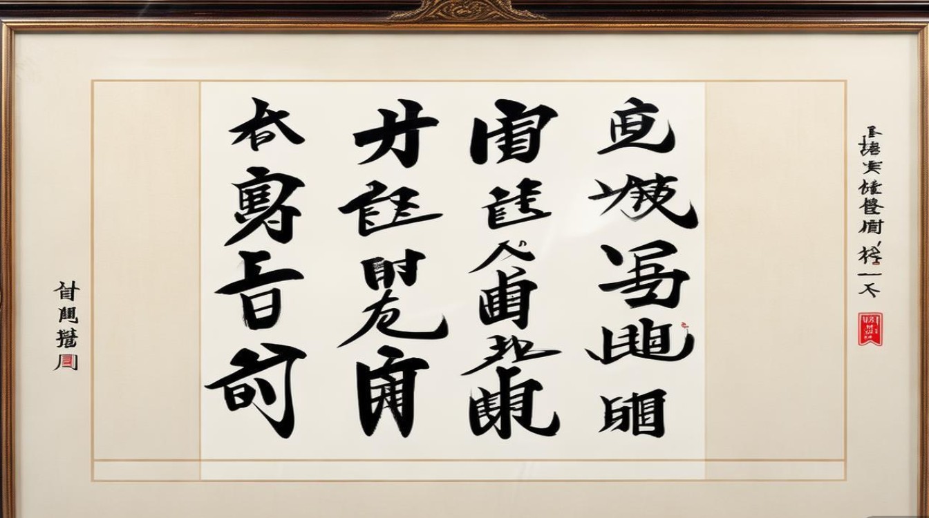 书法字装框