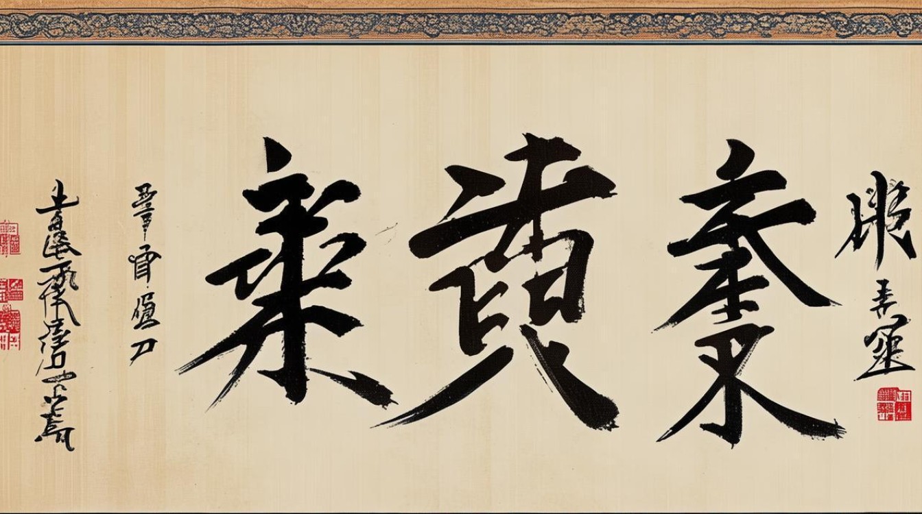 猛楷书书法