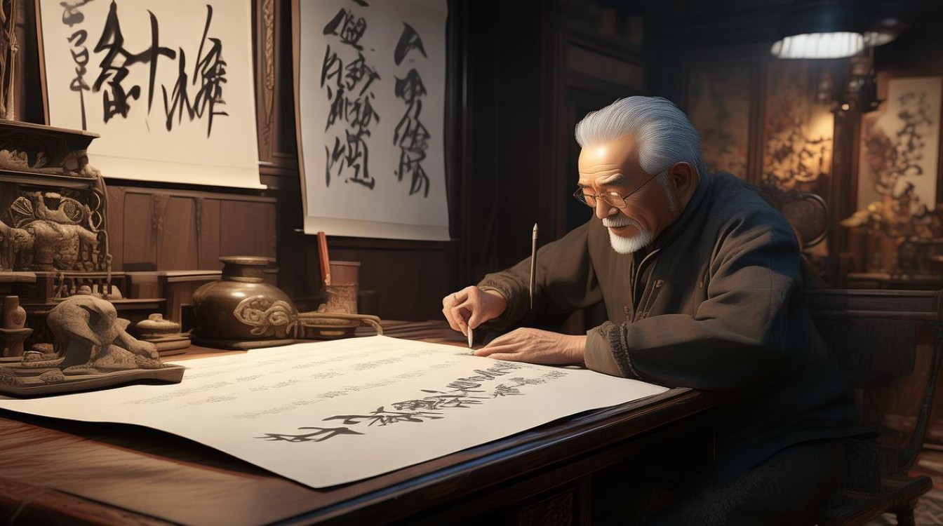 怀念毛书法