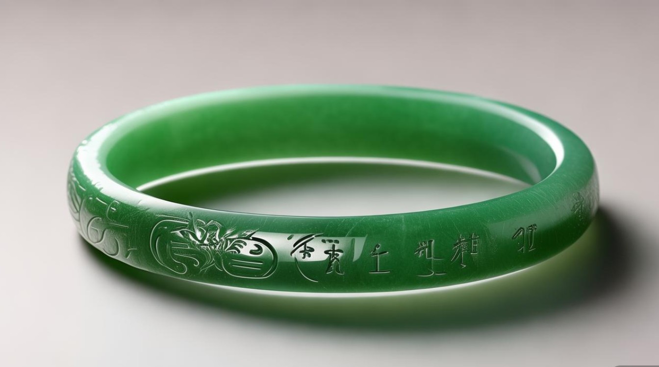 菜百翡翠手镯图片
