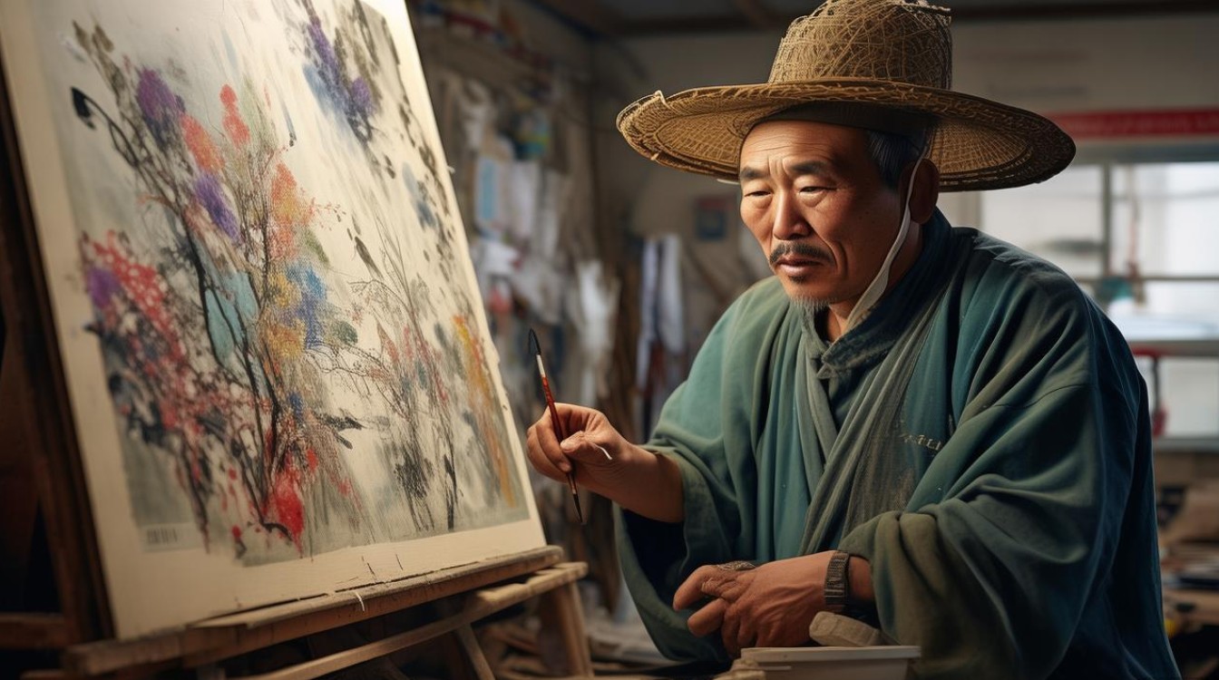 成都油画家李