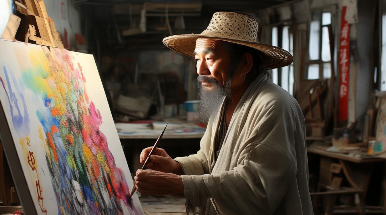 成都油画家李