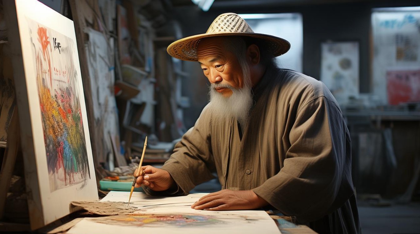 成都油画家李