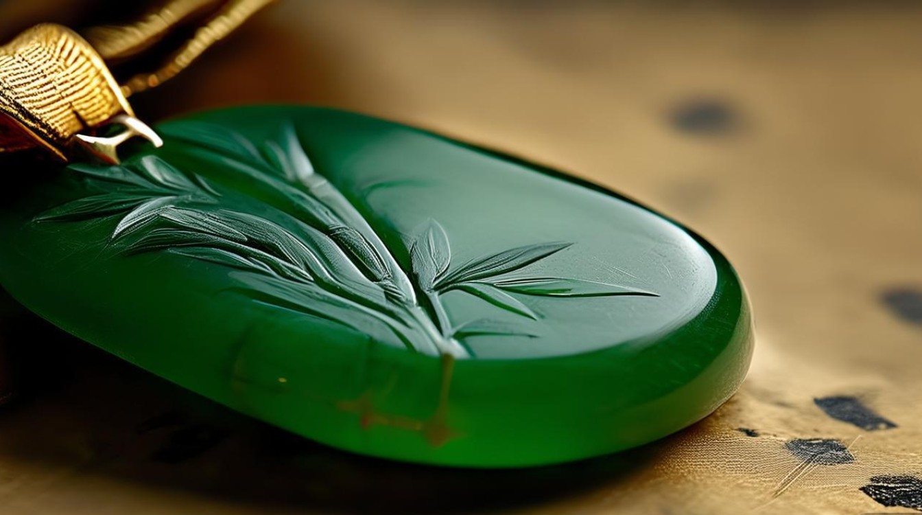 竹节翡翠吊坠寓意