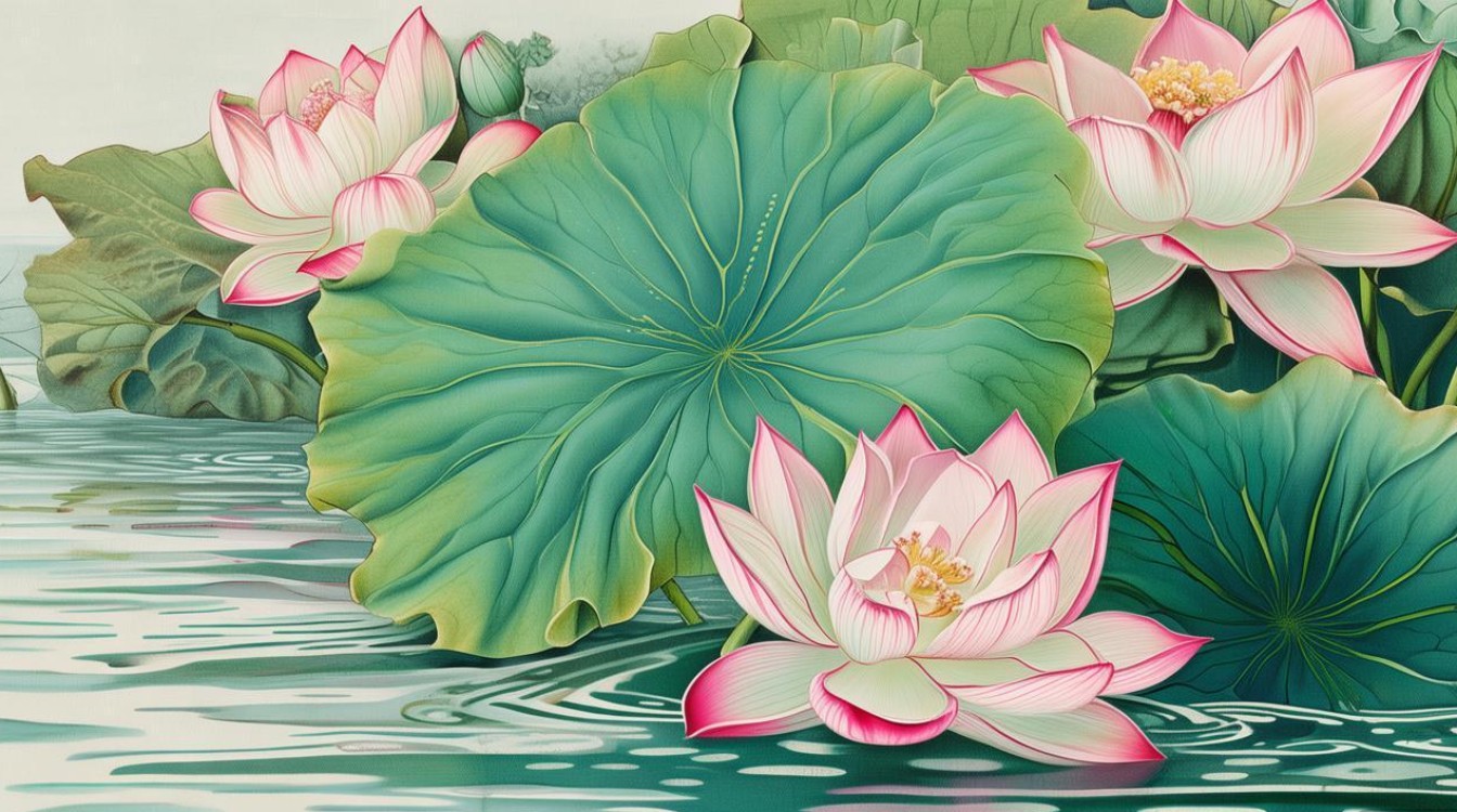 画家崔如琢荷花