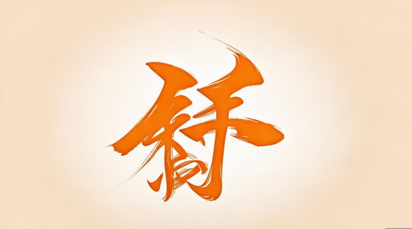 书法橘字