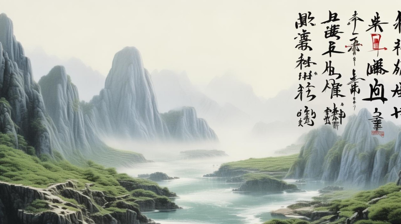 山水书法字体