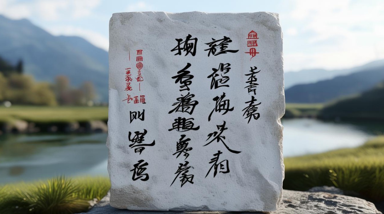 山水字书法