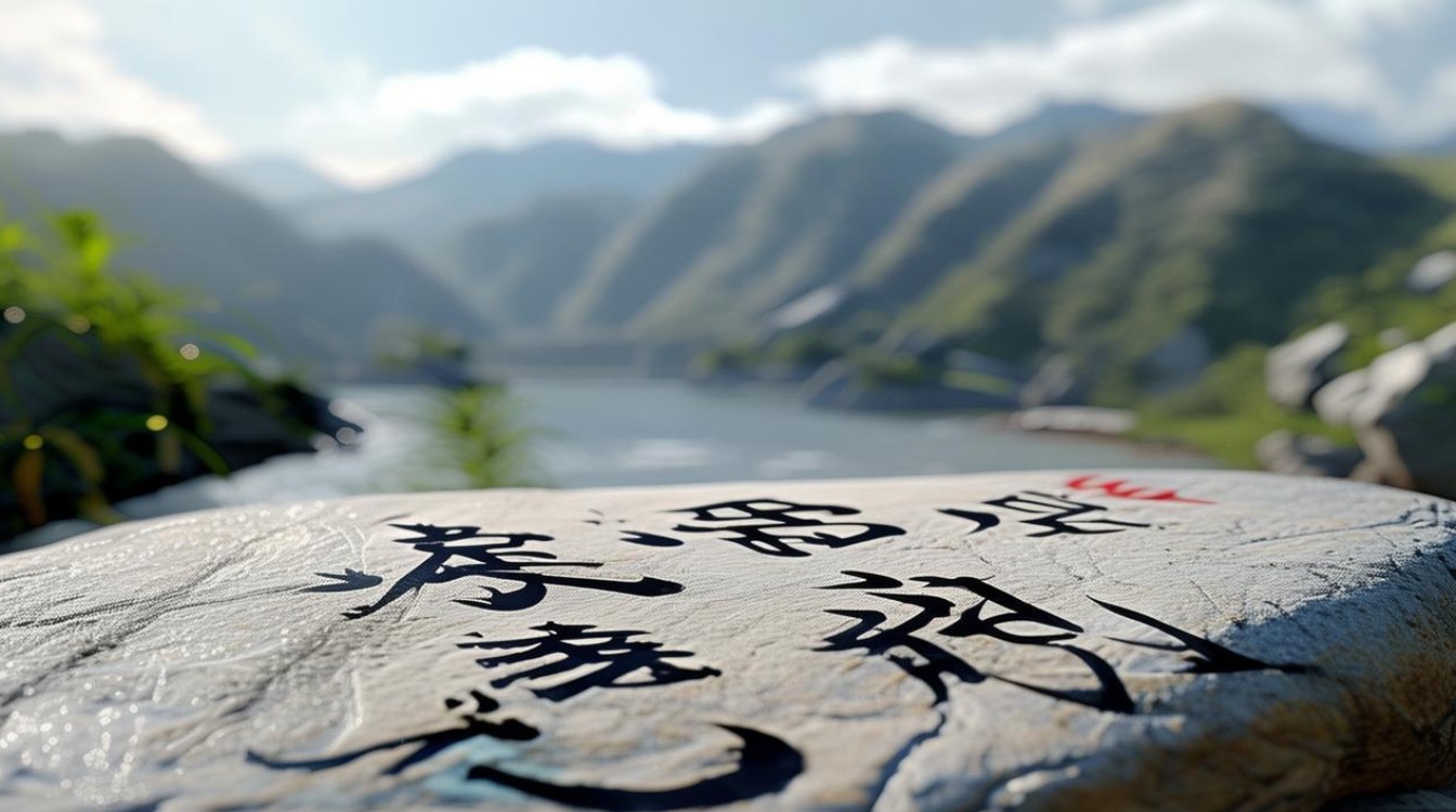 山水字书法