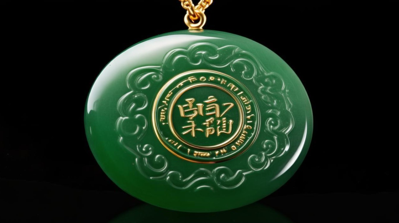 翡翠时来运转挂件