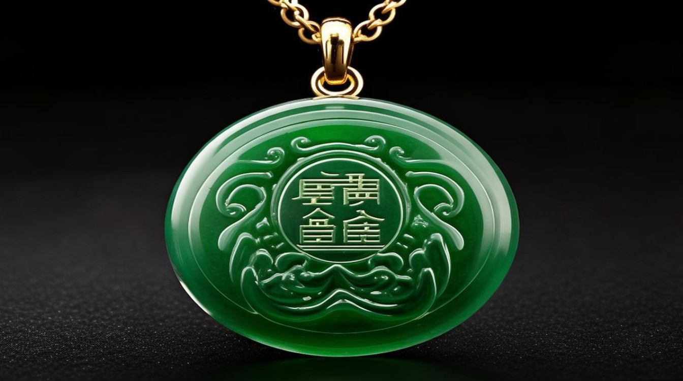 翡翠时来运转挂件