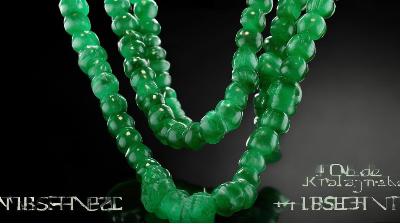 翡翠项链108颗