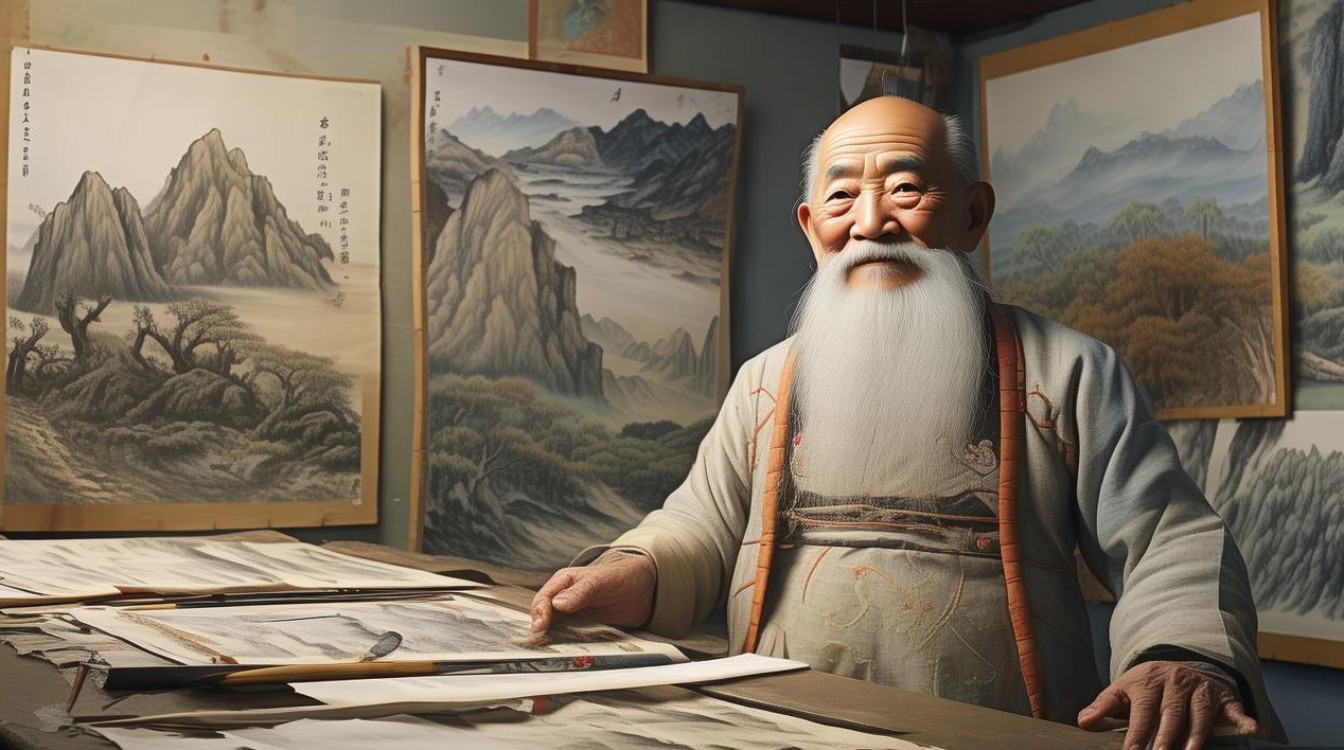 国内的山水画家