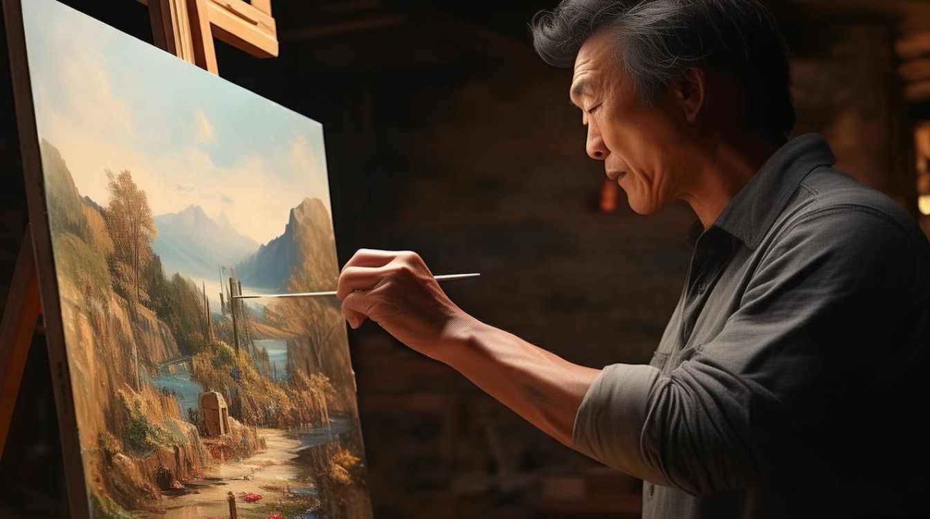 杨健油画家