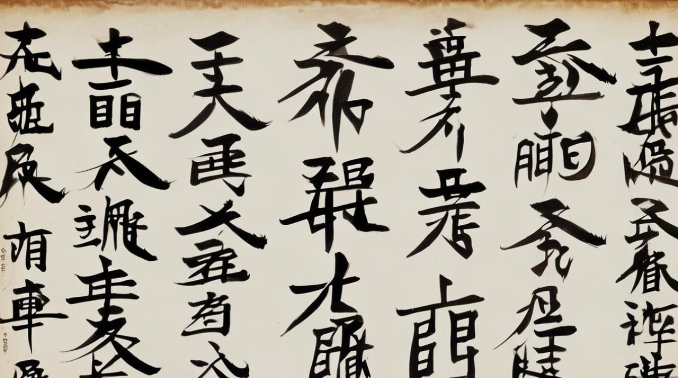 金石体书法