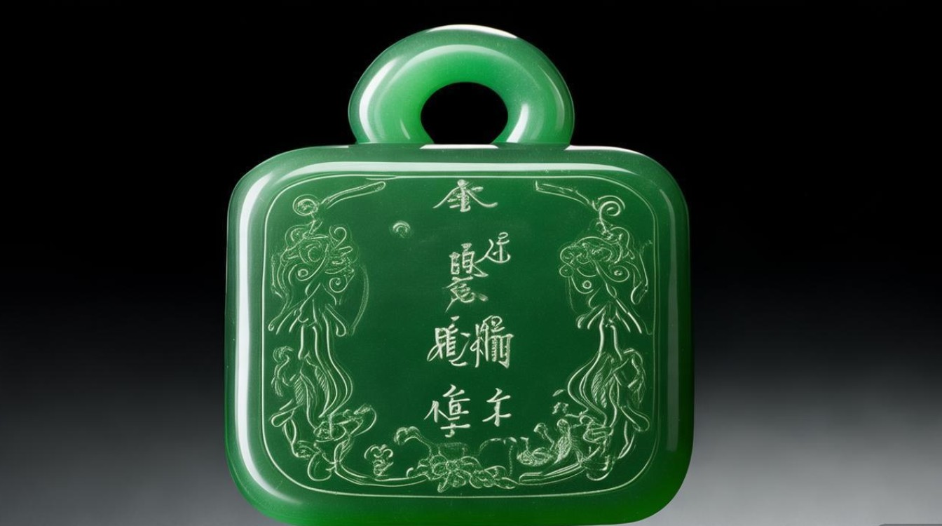清代翡翠锁图片