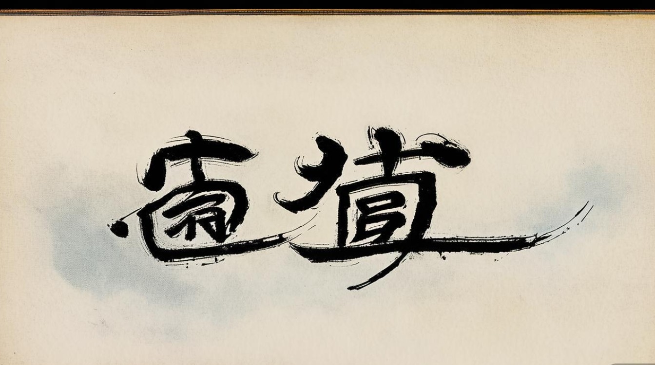 拼搏书法字
