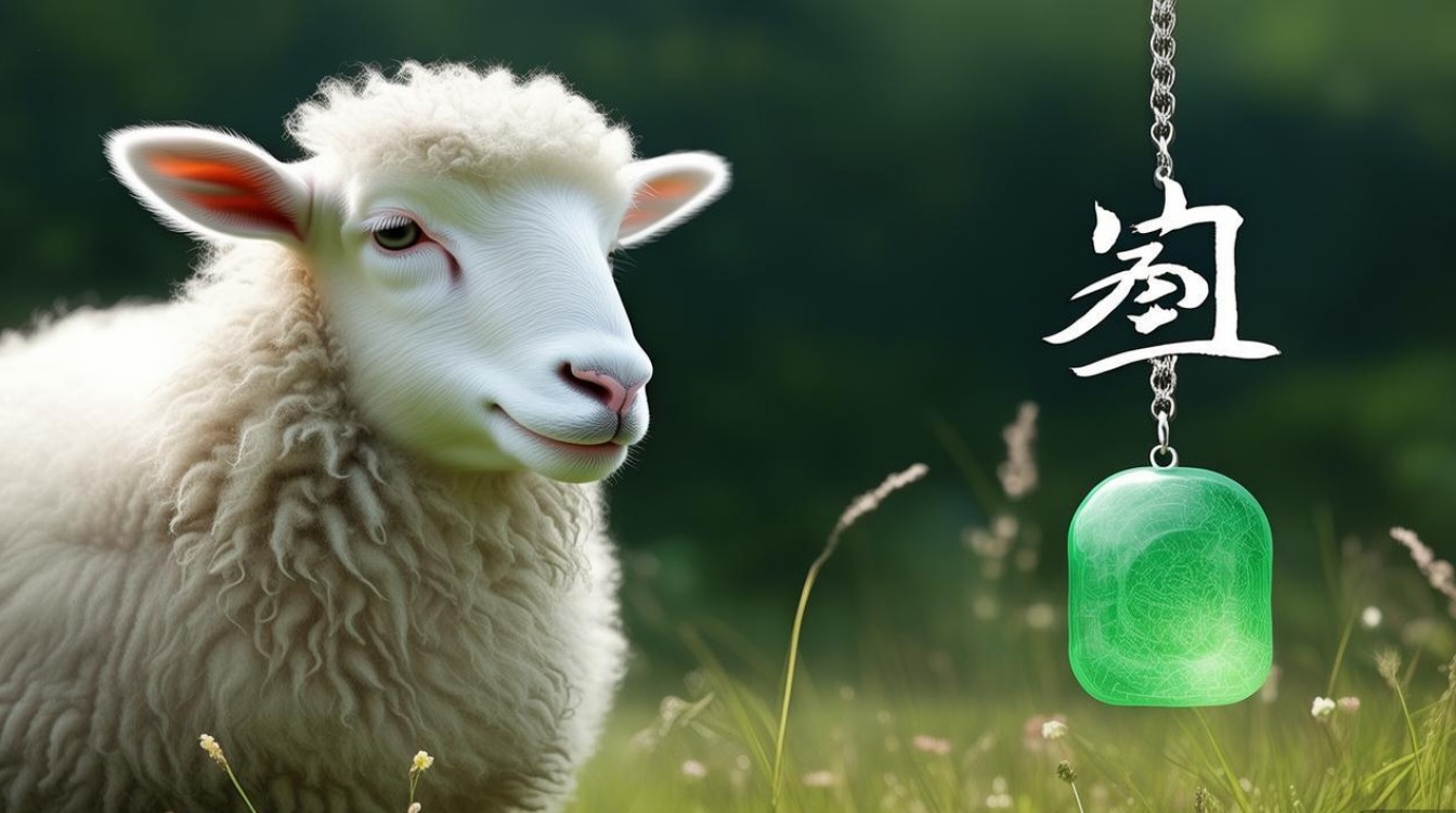 翡翠属羊图片