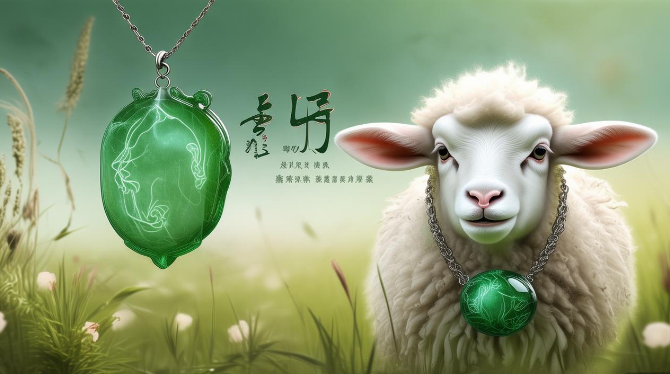 翡翠属羊图片
