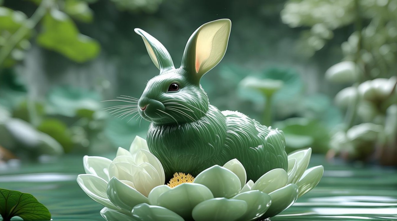 玉兔翡翠的寓意