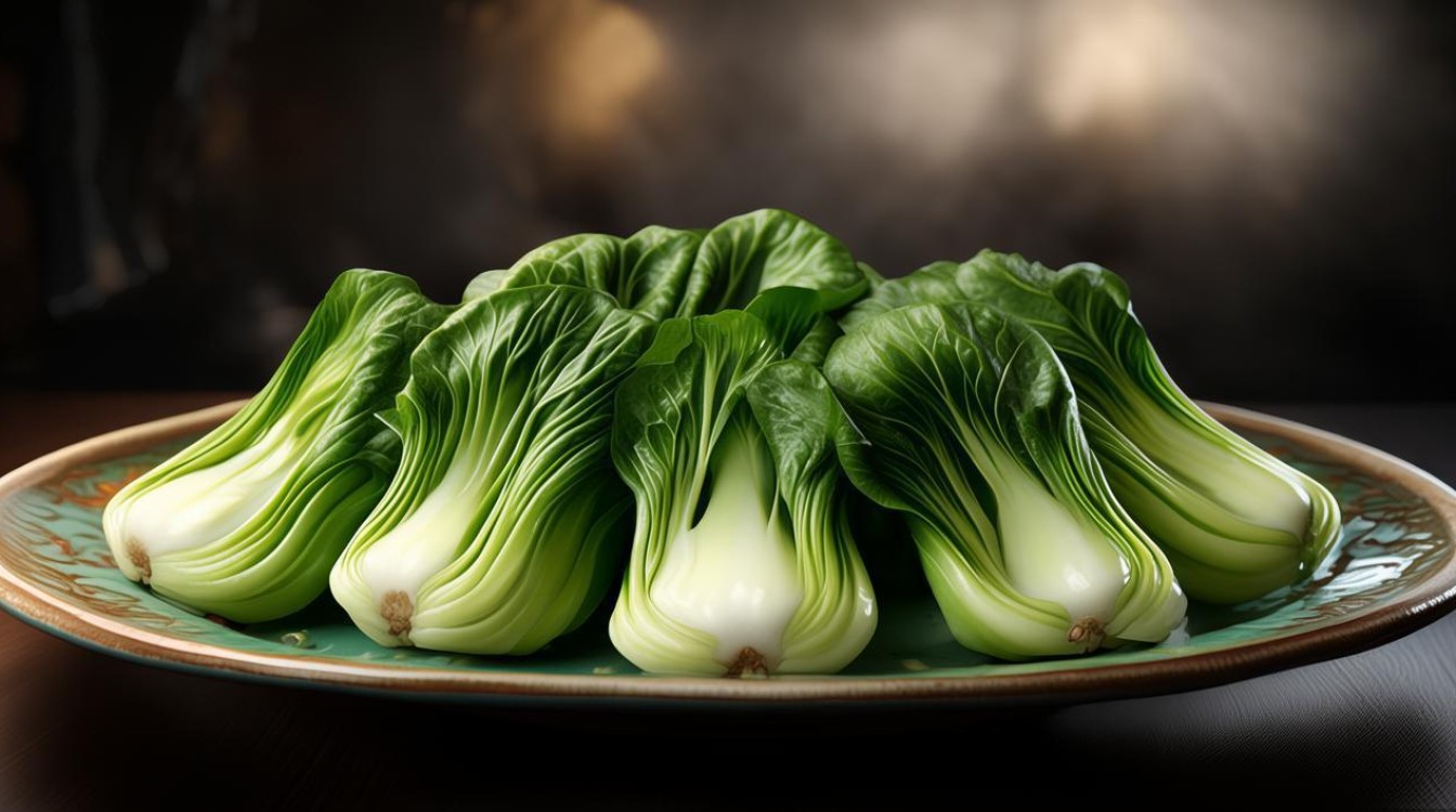 翡翠白菜的摆放