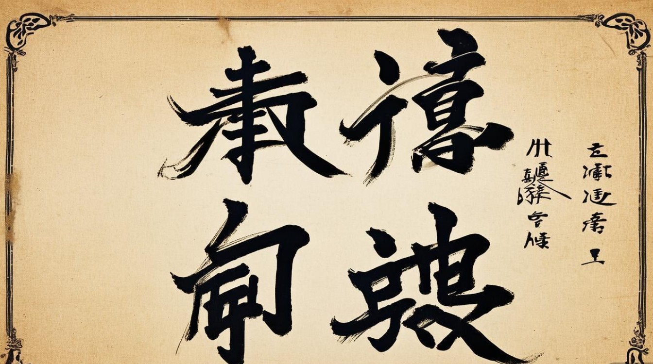 繁体书法对联