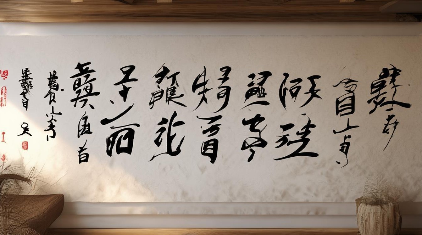 客厅书法装饰