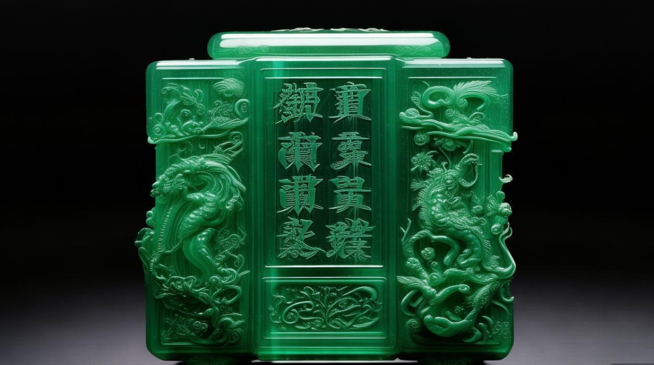 帝王绿翡翠摆件